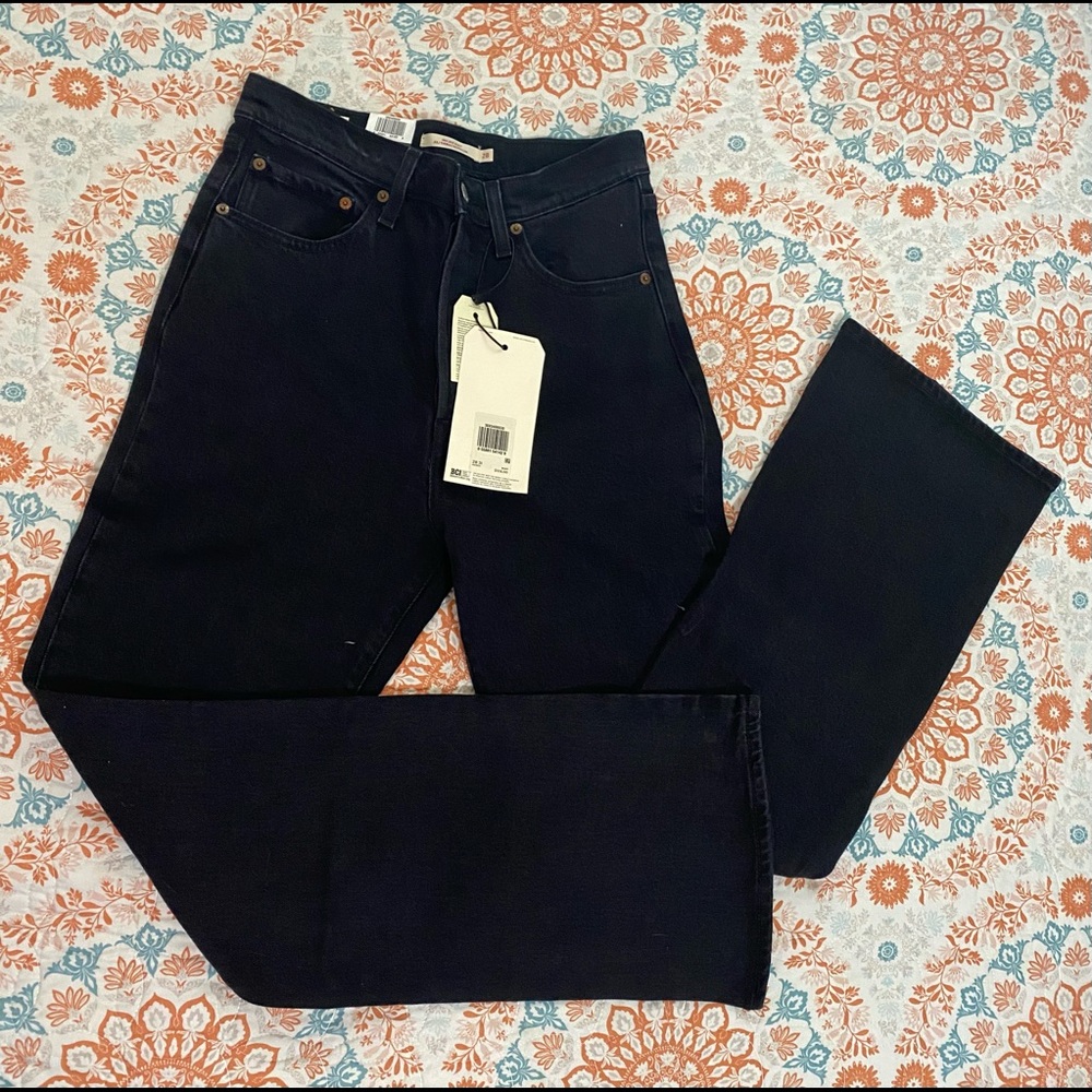Size 28 Levi’s Black Ribcage Bootcut High Rise